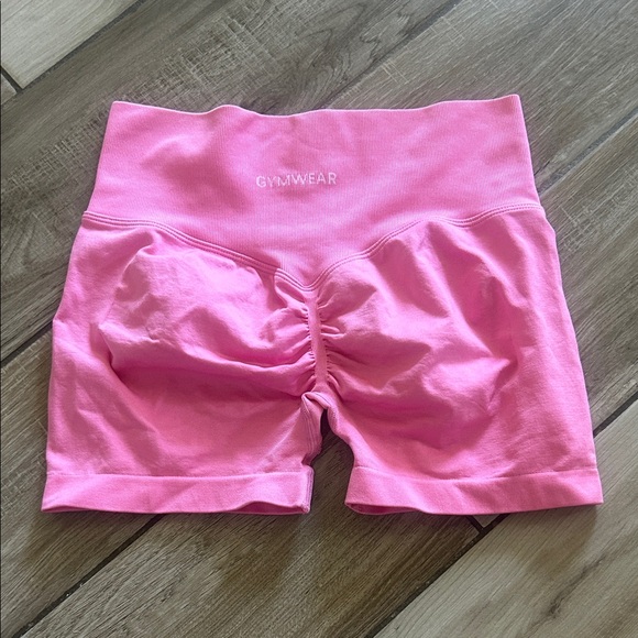 Women's Pink Athletic Shorts - Picture 1 of 4
